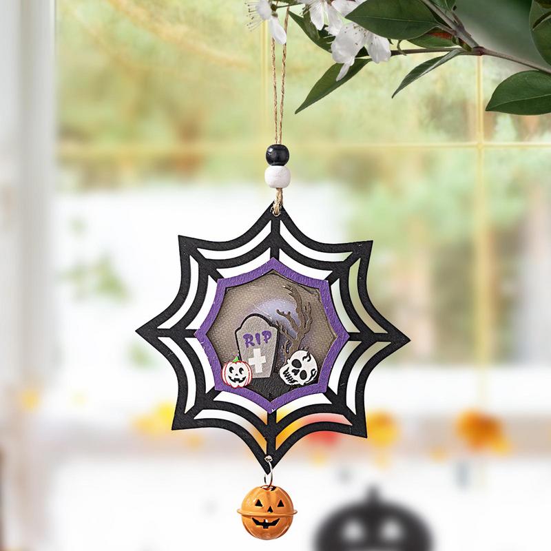 Vintage Halloween Wooden Ornaments Retro Halloween Decor Festive Vintage Halloween Tree Ornament Decorations Wooden Halloween