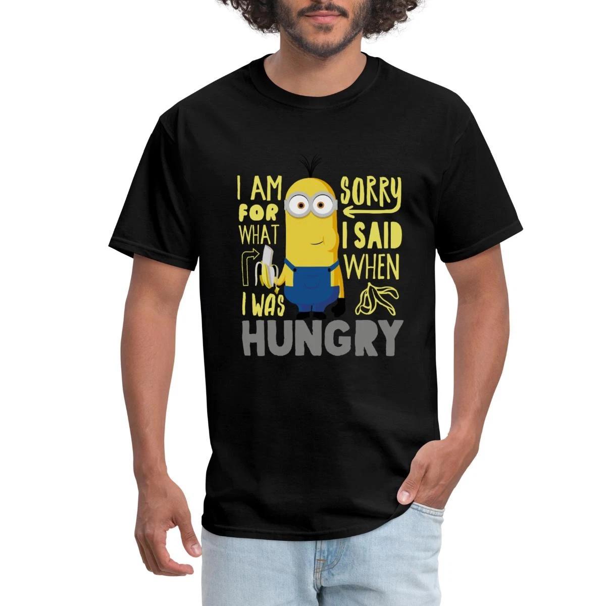 Minions Merch Hungry Kevin Funny Quote Licensed Men s T-Shirt M