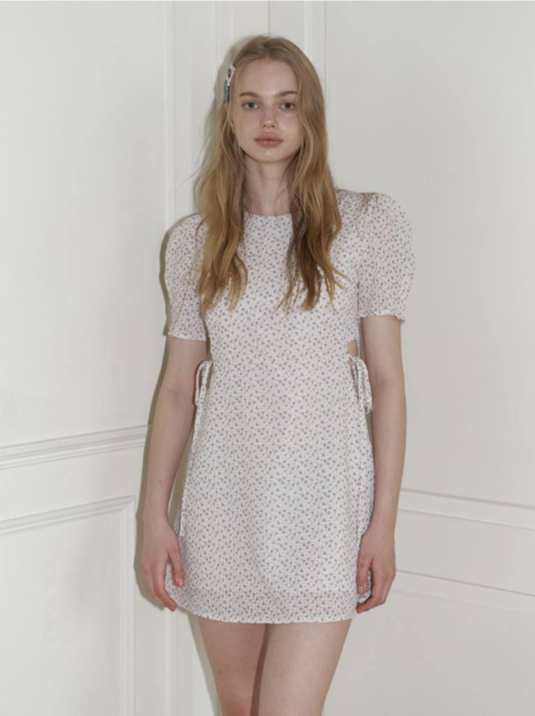 KINDABABY Breeze Ribbon Mini Dress - Cream