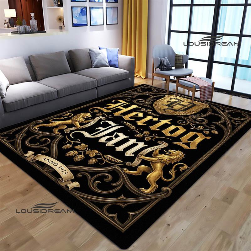 Hertog jan LOGO Teppich Wohnzimmer Schlafzimmer rutschfeste Teppiche Yogamatte Outdoor-Teppich Kawaii-Teppich Läufer Geburtstagsgeschenk