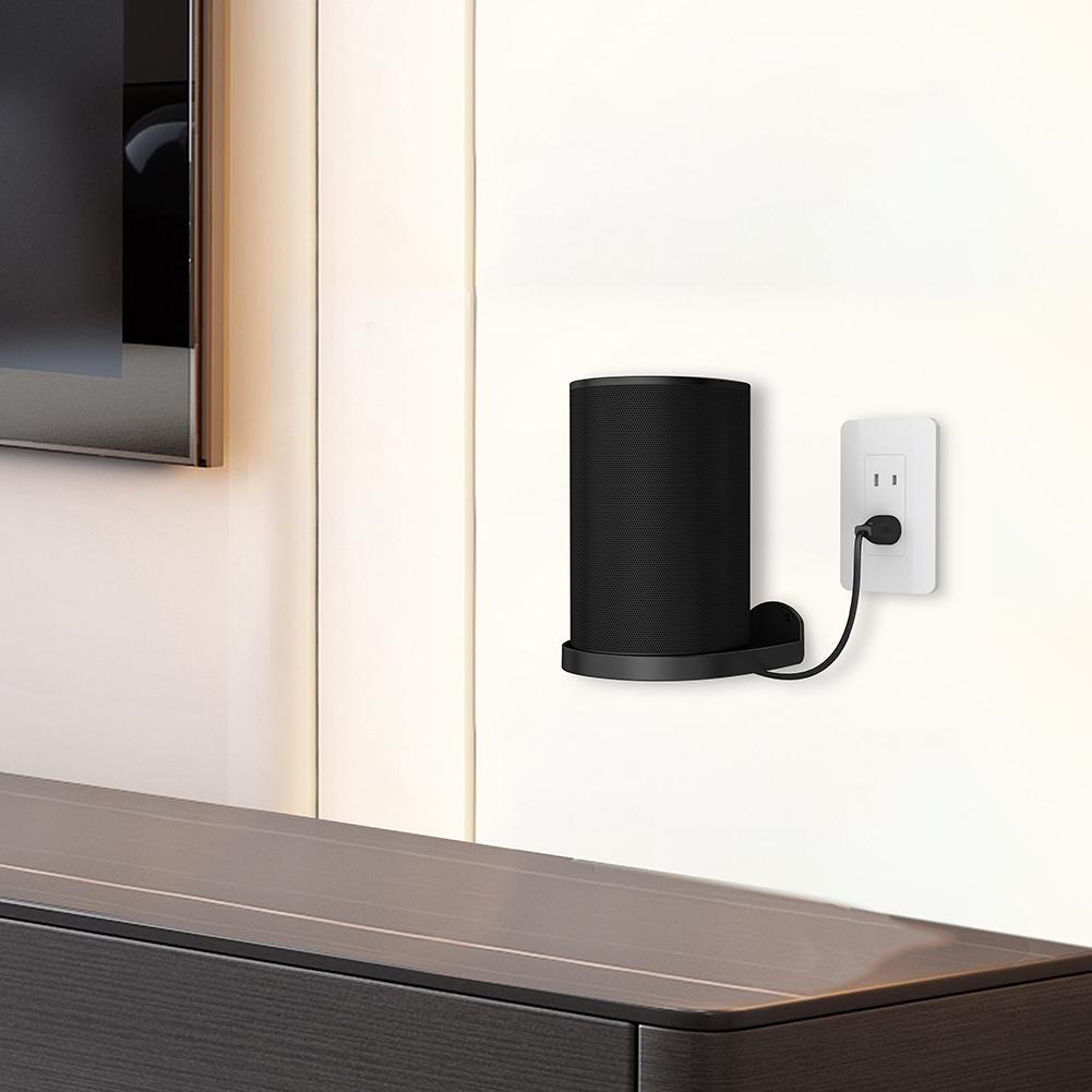 For Sonos Era 100 Speaker Wall Mount Stand Space Saving Built-in Cable Management Smart Speaker Hanger Reserved Charging Port
