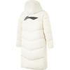 Li Ning Fitness Series Logo Bequeme Lockere Kältebeständige Warme Outdoor Lange Freizeit Daunenjacke Herren Oberbekleidung Off-White AYMU095-2