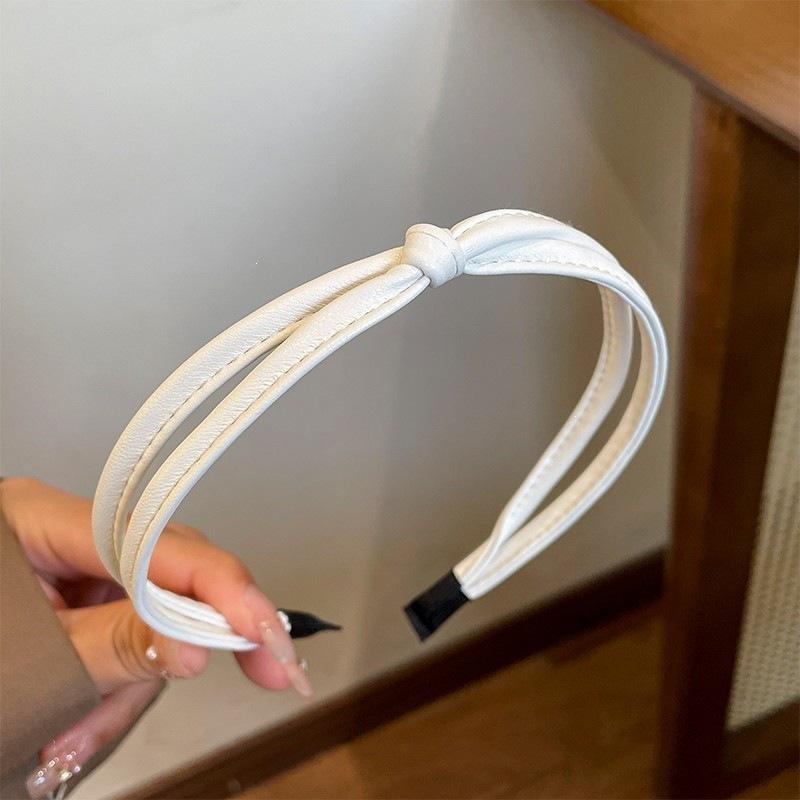 Women'S Satin Headband Daily Wear Versatile Hair Accessories Japanese And Korean Style Fresh And Sweet Headgear High Skull Top Headband Hairpin