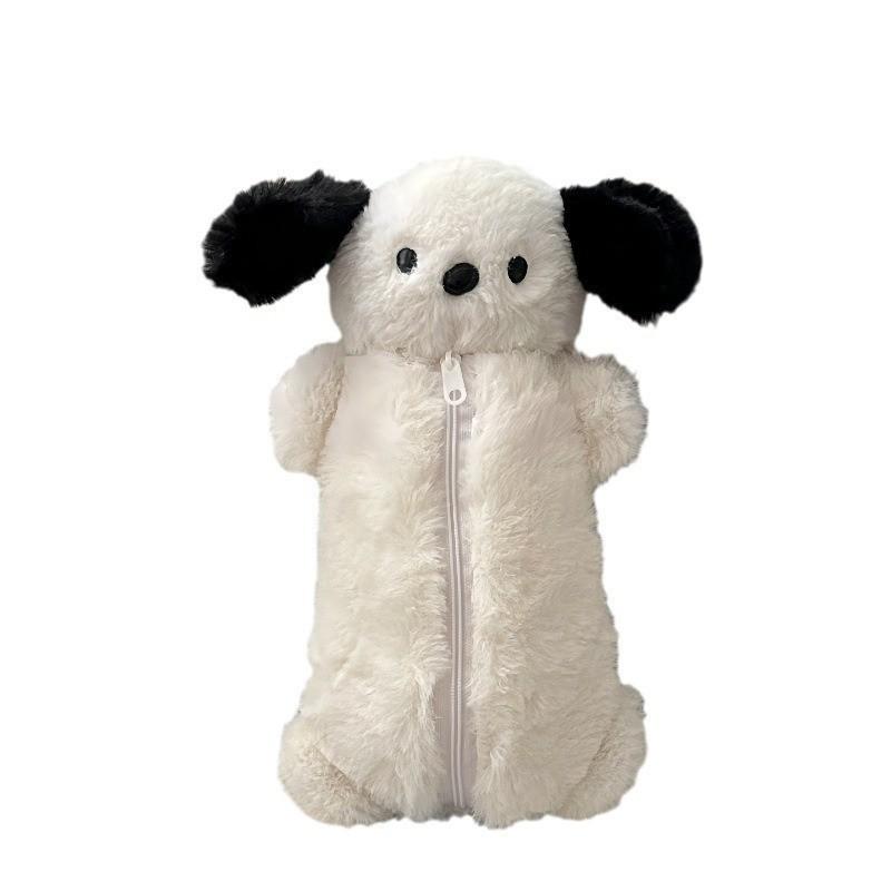 Kreativní plyšová panenka taška na psací potřeby: Roztomilé, měkké a léčivé pouzdro na tužky pro uskladnění.