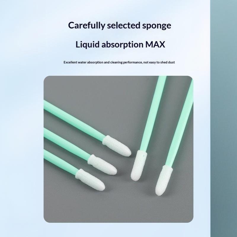 100Pcs/Pack Small Pointed Tips Cotton Micro Swab Anti-Static Dust Free Swab Stick For Cleaning Laser Len Protective Window Heads