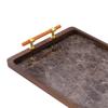 Bamboo Wooden Tray for Hotel Use, Makeup Storage, and Water Serving