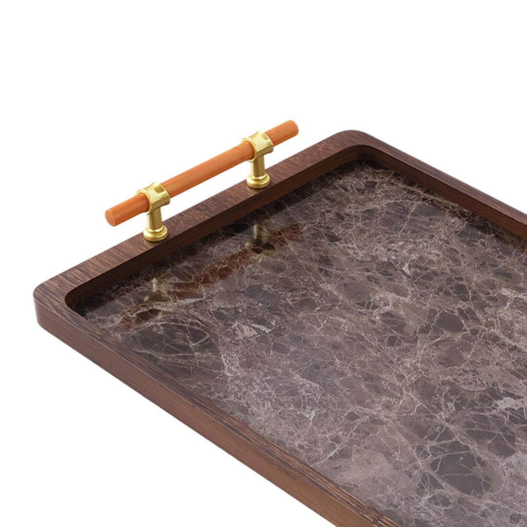 Bamboo Wooden Tray for Hotel Use, Makeup Storage, and Water Serving
