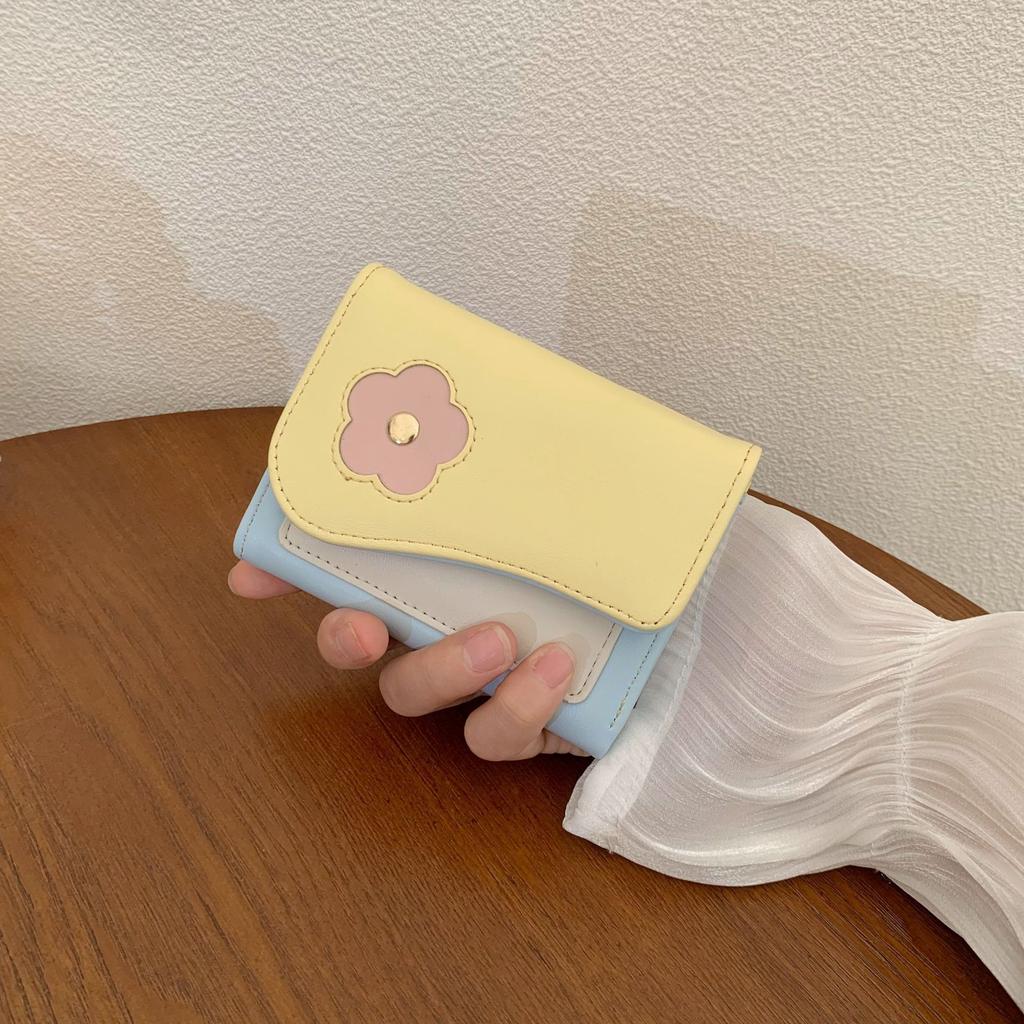 New Small Wallet Female Student Printed Small Fresh Change Bag Fashionable Women's Bag Multi-function Card Bag Female