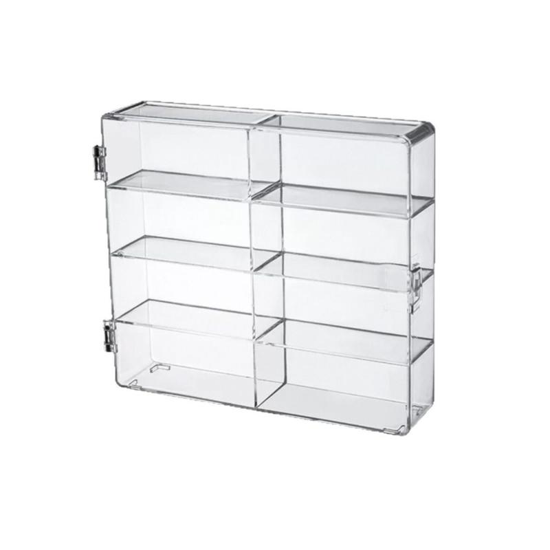

Acrylic Car Display Box For Hot Wheels Car Model Toy 8 Grid Cabinet Rack Dustproof Stackable Car Storage Boxes Transparent (As shown-32701)-