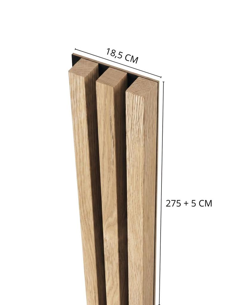 Acoustic Wall Panel Mebano PRO Grandson Oak with Black HDF Backing 4x (18.5x240 Cm)