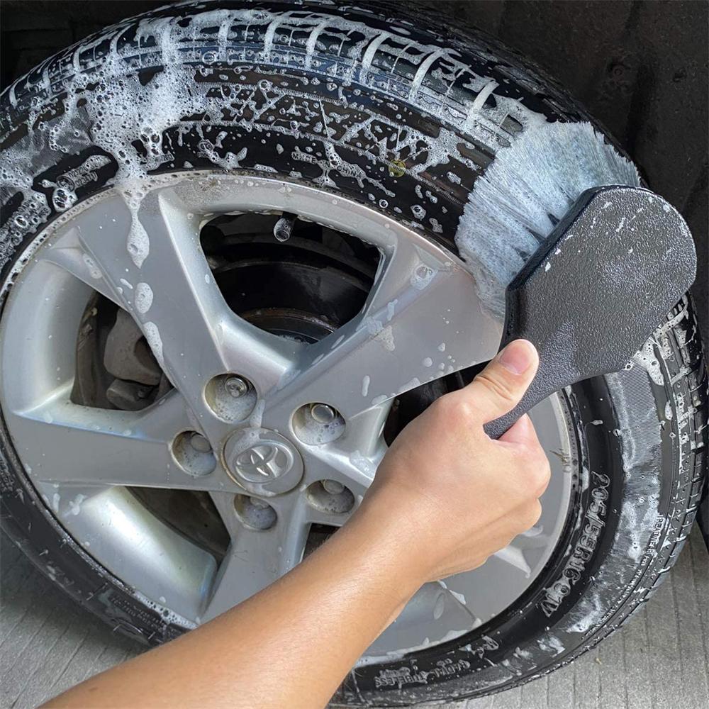 1~8PCS Auto Tire Rim Brush Dust Removal Wheel Hub Cleaning Brushes Car Wheels Detailing Cleaner Tire Auto Washing Tool