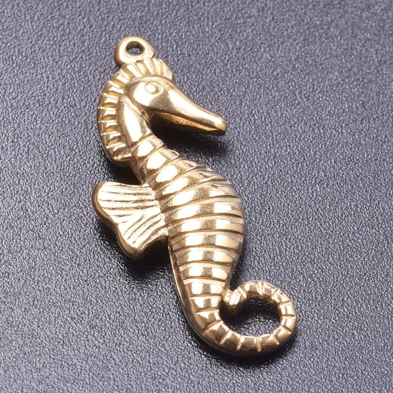 5pcs 18k Real Gold Plated Animal Pendant Stainless Steel Butterfly Charm For Jewelry Making Supplies Papillons Fuxk Men Pendants
