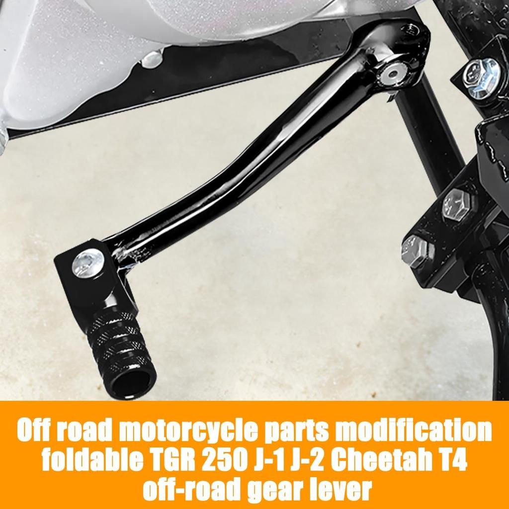 Motorcycle Folding Gear Shifter Shift Lever, Foldable Motorbike Pedal Shifter Replacement Accessories With Tank Cap Vent Hose Tube, Fit For 50Cc 70Cc