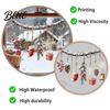 Removable PVC Window Film Christmas Branch and Pendants Clings Waterproof Static Glass Stickers Winter Pinecone Decals Bell Snowflake Stocking