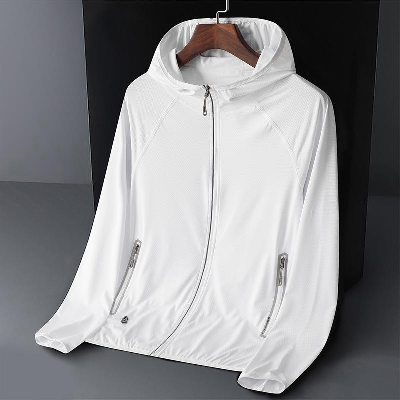 Unisex Summer Ice Silk Sun Protection Hooded Jacket for Outdoor Sports & Fishing