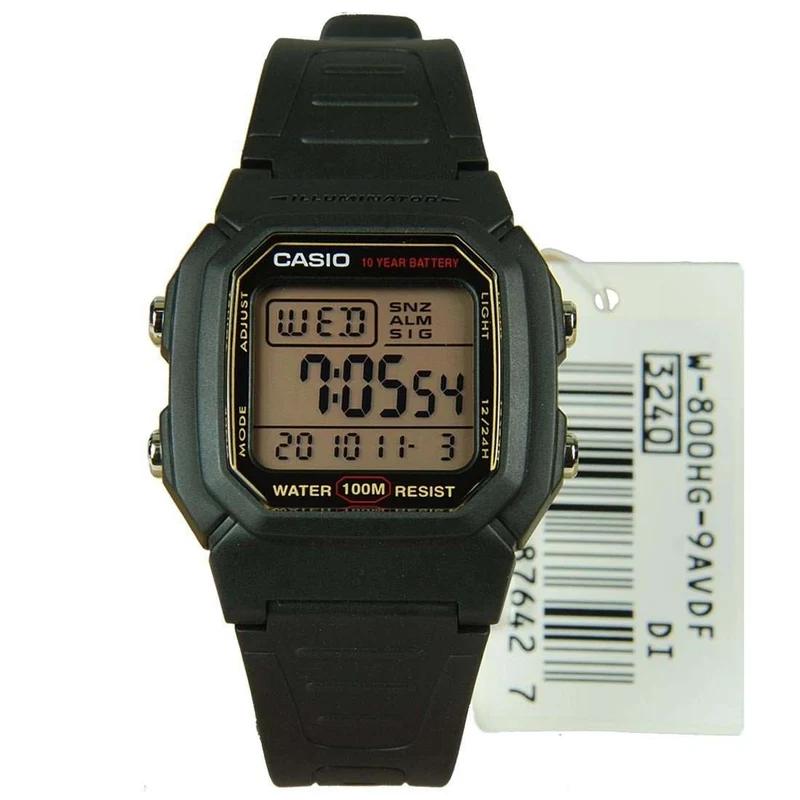 Casio Digital Alarm Illuminator W-800HG-9AVDF Men`s Watch / Vintage, Digital Watch, Original Casio