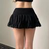 Spring/Summer Ballet Style High Waist Black Lace A-line Skirt for Women