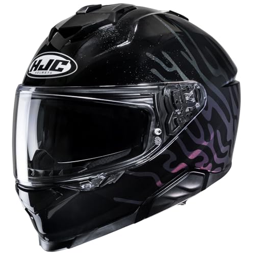 

HJC HELMETS (HJC Helmets) Full-Face Motorcycle Helmet with Built-in Sun Visor, Ventilation, and Built-in Intercom Compatible, SMART HJC i71 Ceros HJH2