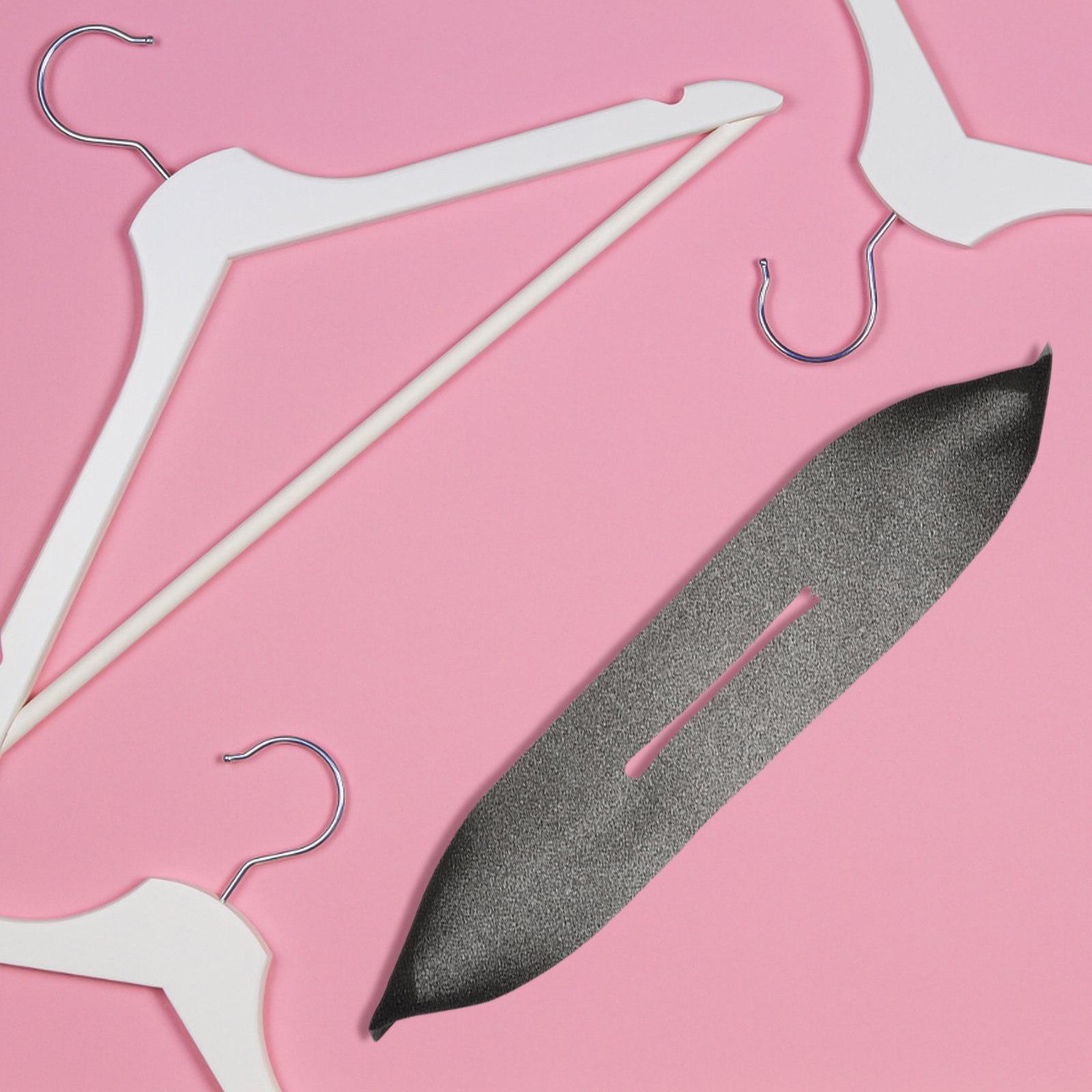 50Pcs Hanger Clothing Protective Cover Anti-Skid Sponge Hanger Cover Strong Adaptability Universal Fit for Most Hangers Home 38X7X0.3CM