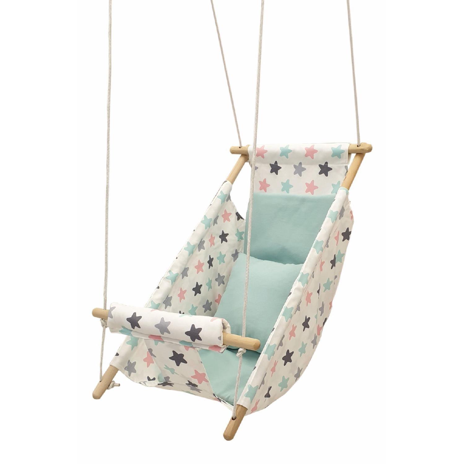 

Mint-pink Star Mint Combine Sleep Swing