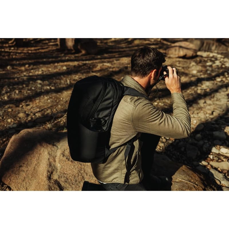 Evergoods CHZ26 Civic Half Zip 26L Solution Black Minimalist Design Backpack for Business Trips, Commuting, Daily Use, and Father's Day Gifts