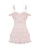 Odeuwonaus Frill Dress Pink