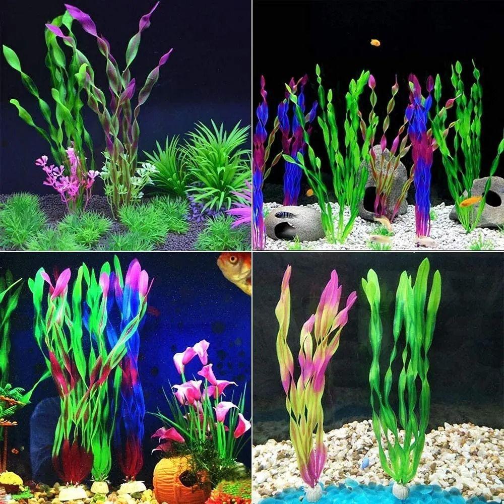 10pcs Simulated Artificial Seaweed Water Grass Creative Underwater Plants Diy Aquarium Plants  Home