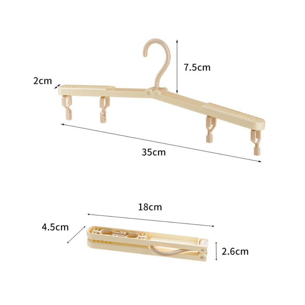 Portable Travel Clothes Rack Multi-functional Clothes Drying Tools Foldable Clothes Hanger