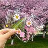 20/100 Pcs DIY Transparent Dried Flower Bookmarks Clear Pressed Flower Bookmarks with Tassels Self-Adhesive Jars Stickers