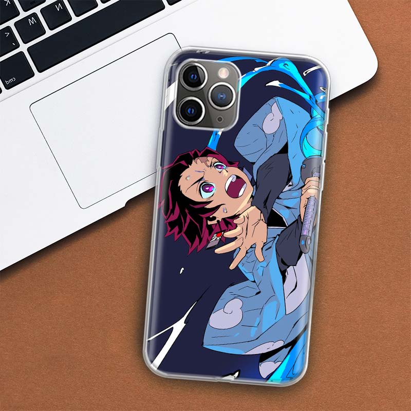 

Чехол для телефона Kimetsu No Yaiba Demon Slayer для Apple iPhone 11 12 13 14 Pro 7 XR X XS Max 6 6S 8 Plus + Mini 5 SE с принтом, мягкий чехол iPhone 7 Plus