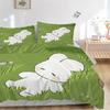3pcs Anime Cartoon Design Duvet Cover Set with Two Pillowcases (No Core), Festive Gift