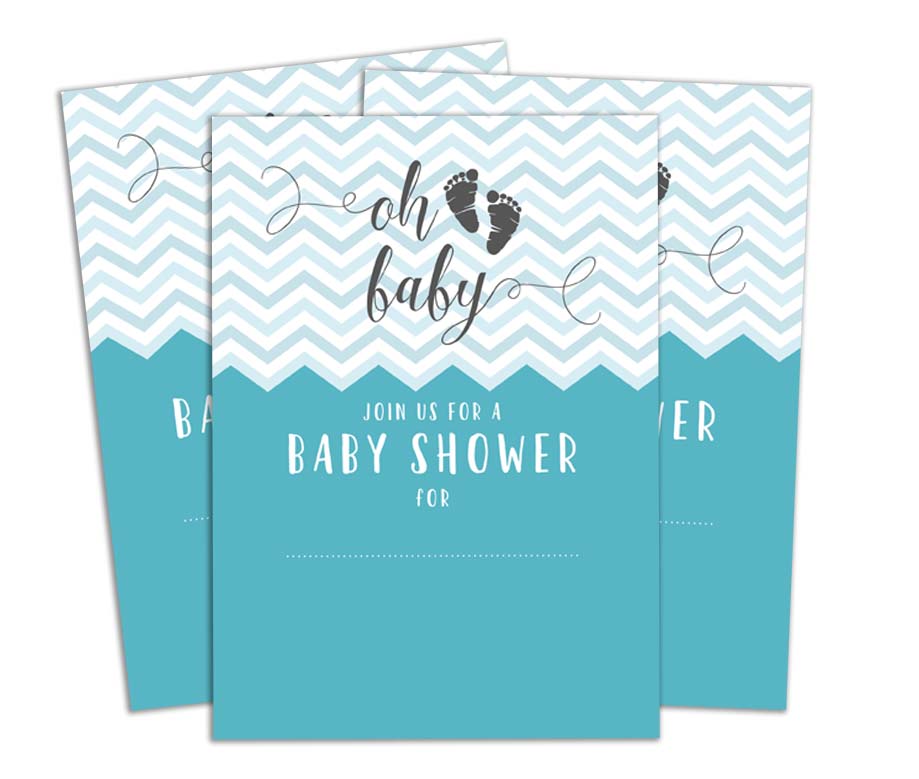 Darling Souvenir Baby Shower Invitation Card 28 Pcs Fill or Write In Blank Invites Printable Party Supplies