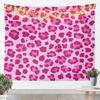 Rosy Leopard Tapestry Black White Zebra Wall Art Animal Print Wall Hanging Blanket For Living Room Bedroom Cheetah Home Decor