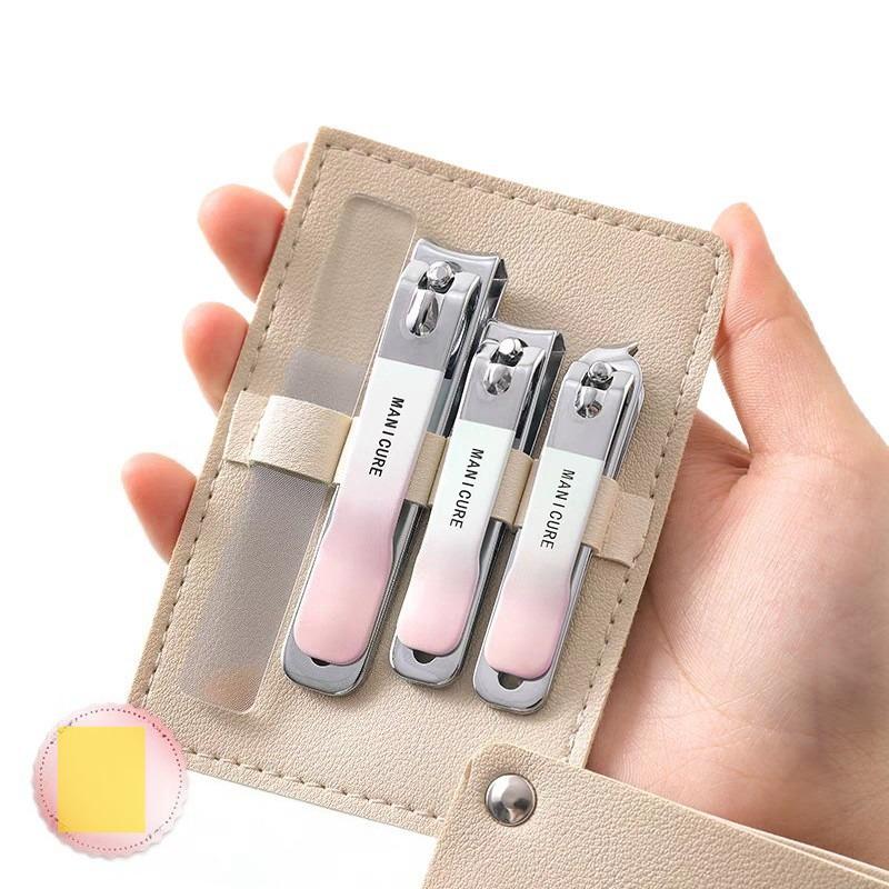 1SET Gradual Change Color Nail Clipper Set Household Nail Clippers High-grade Nail Clippers Portable Nail Clipper Clipper Nail Clipper Set