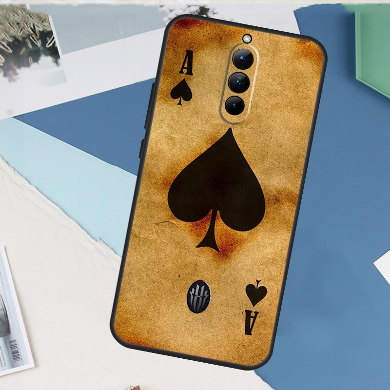 Ace of Spades Case For ZTE Nubia Red Magic 10S 11 10 9 8 8S 9S Pro Plus 6 7 6S 7S Pro 5G 6R 10 Air Cover