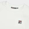 FILA Solid Color Crew Neck Pullover Sweatshirt Women tops Cotton-Candy-White F11W349220F-IV