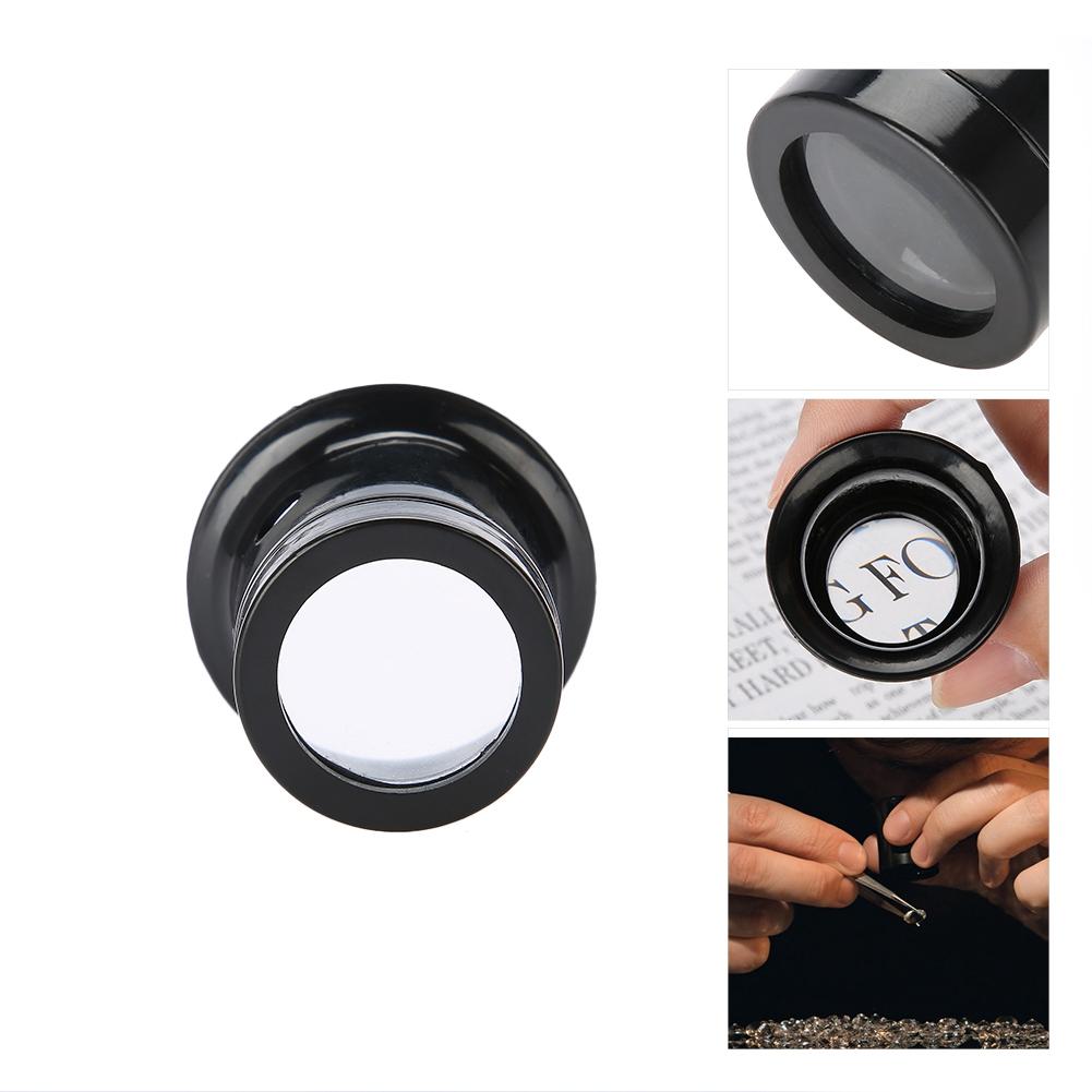 Portable Monocular Magnifier Magnifying Glass Watch Jewelry Repair Tools Loupe Lens (10X)