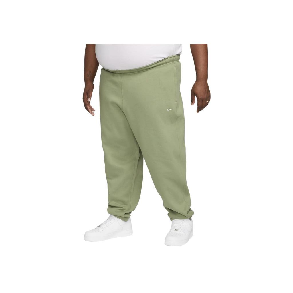 Nike NRG Solo Swoosh Fleecehose Ölgrün/Weiß Herren Streetwear DX1364-386