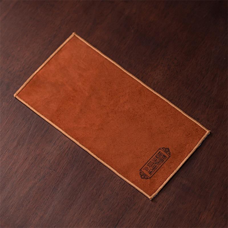 Zen Tea Towel Cloth Thickened Absorbent High-grade Tea Cloth Suede Printed Tea Table Rag Special Tea Pad Tea Set Accessories