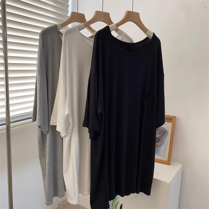 Women's Plus Size Oversized Draped Short Sleeve T-Shirt for Spring/Summer – Perfect for Home, Dance, and Yoga