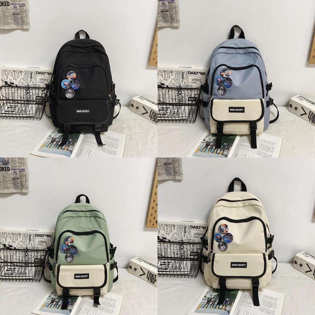 Backpack With Unisex Large Capacity And Letter Print Design For Daily Use