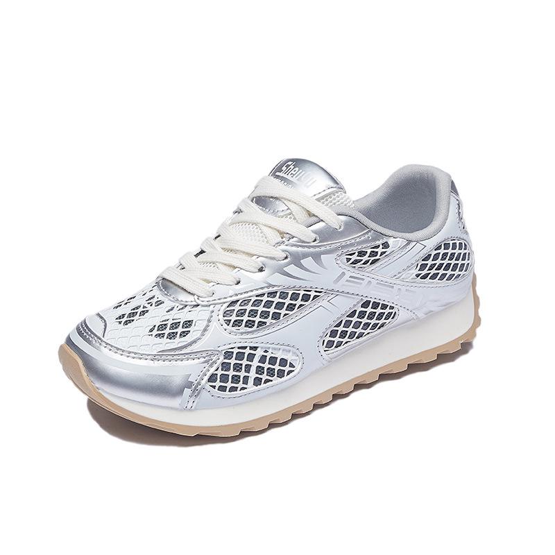 New Dad Shoes for Women In Summer Student Sports and Leisure Street Photography Mesh Breathable and Heightened