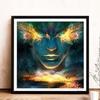 Round Diy Diamond Painting Cross Stitch Craft Mosaic Diamond Embroidery Landscape Animals Rhinestone Mosaic Gift Home Decoration