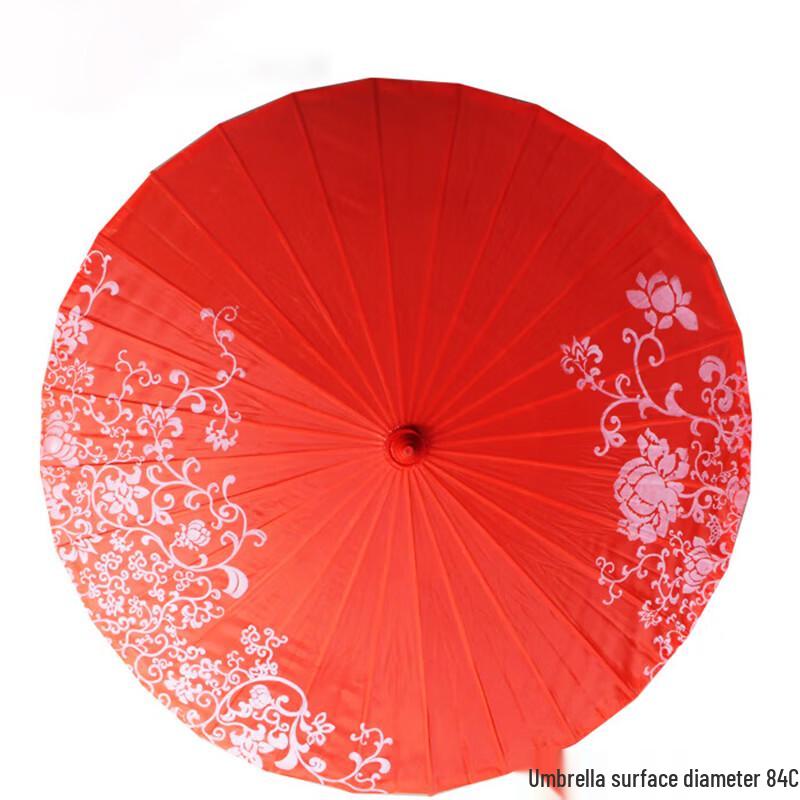 Chinese Ancient Style Red Oil Paper Umbrella