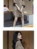Women's Summer Leopard Print Silk Pajamas Nightdress - Boyfriend Style, Versatile Wear
