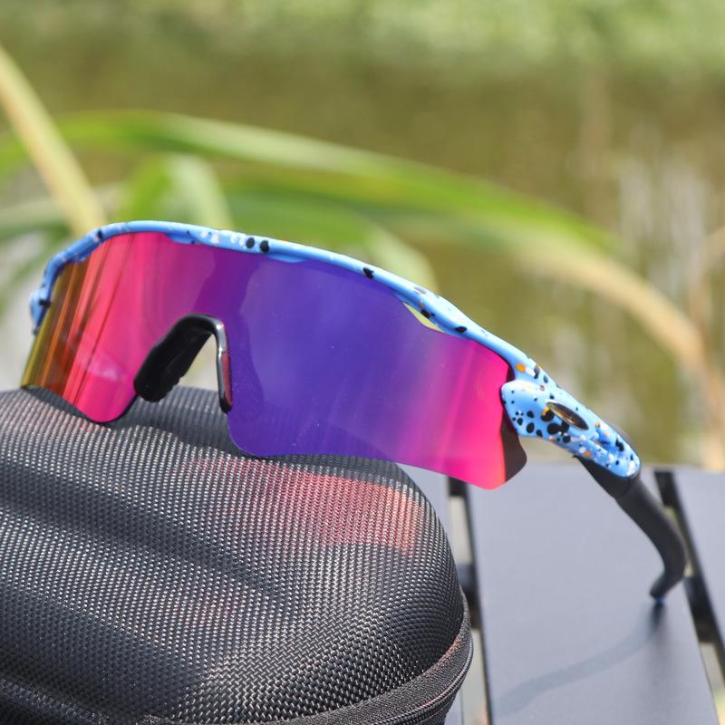 Cross-Border E-commerce TR90 Colorful Cycling Sunglasses for Outdoor Sports, Prescription-Compatible.