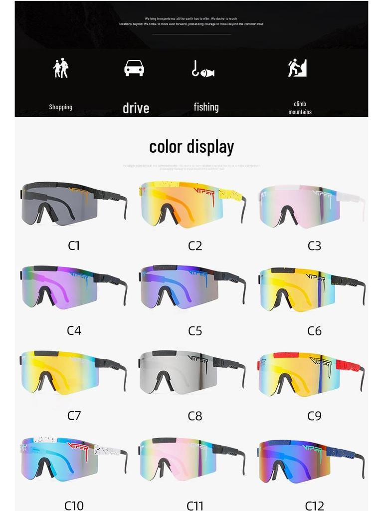 PIT VIPER Polarized Sports and Cycling Sunglasses