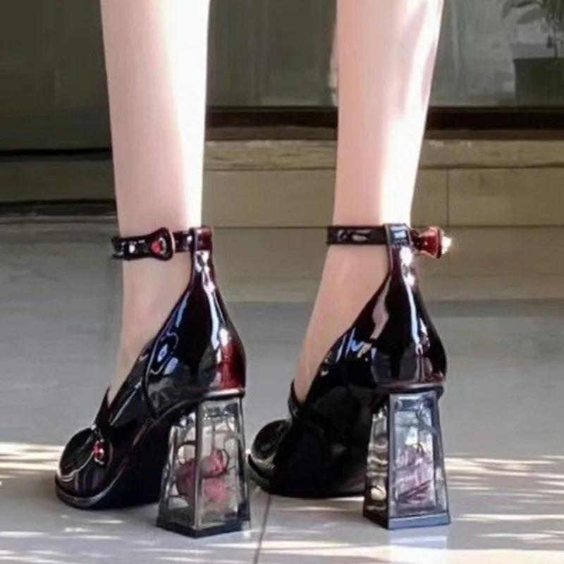 2026 New Summer Women Elegant High Heels Pumps Woman Comfortable Solid Designer Ankle Straps Shoes Shoes for Women