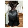 New Women Backpack Anti-Theft Fashion Casual Shoulder Soft Leather Travel Bag Vintage Versatile Solid Color 2-in-1 Backpack