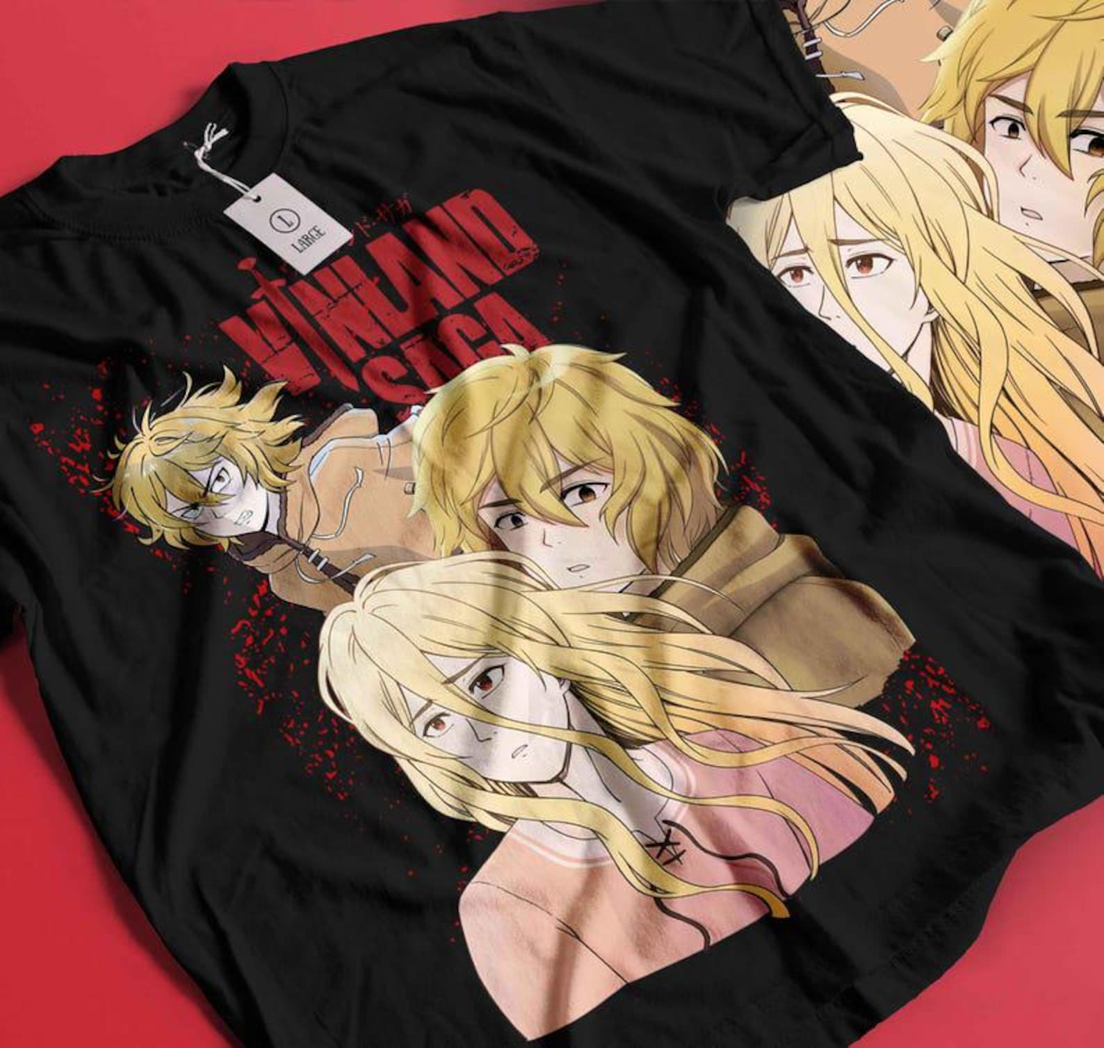 Unisex Thorfinn Son of Thors Anime T-Shirt, Manga Viking Saga Shirt 4XL